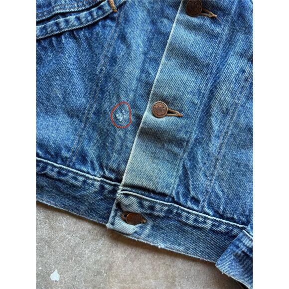 Vintage 1980s Made in USA Rustler Denim Womens Jacket Size Medium Faded - Picture 9 of 9